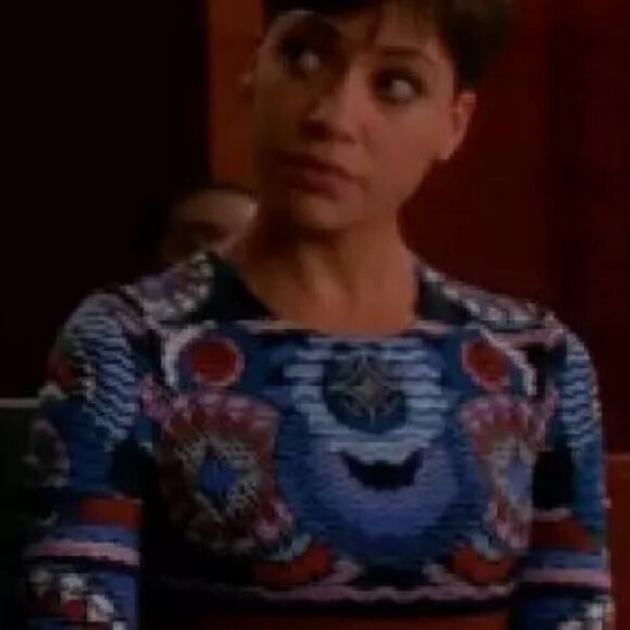 Peter Pilotto Blue Abstract Graphic Printed Sheath Dress - Picture 4 of 6